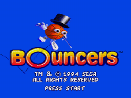 Bouncers title screen for Sega CD